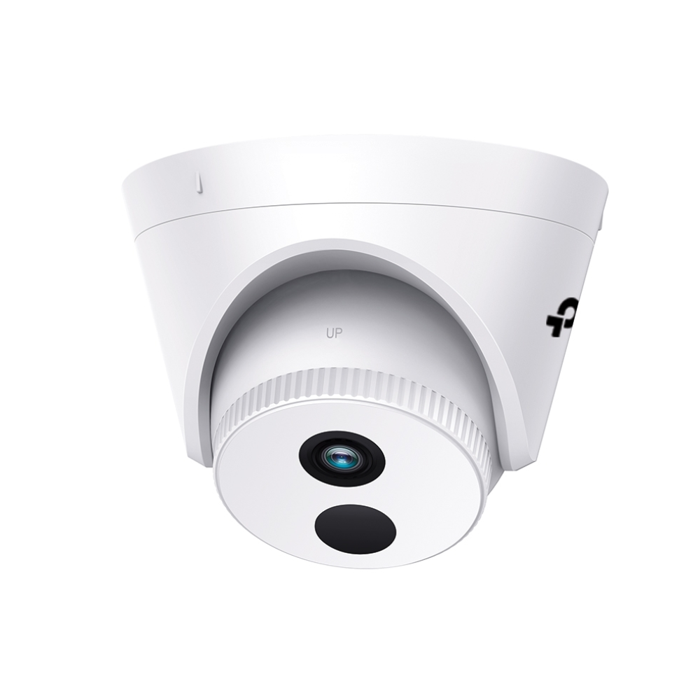 White security camera with TP-Link logo on a white background